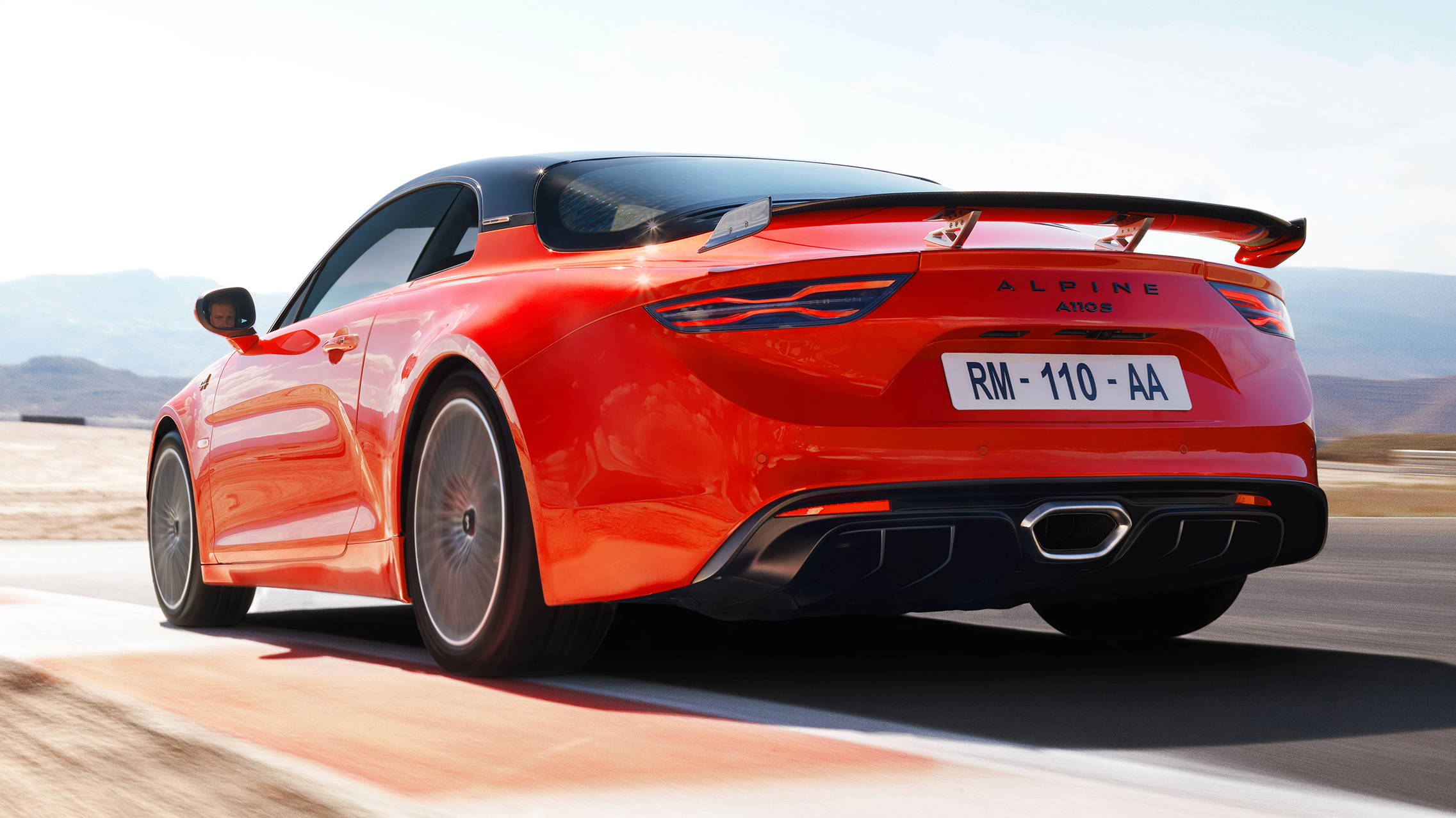 The updated Alpine A110 has a whacking great carbon wing